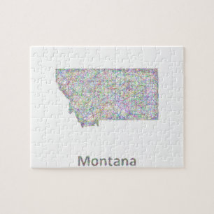 Montana-Karte Puzzle