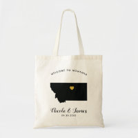 Montana-Karten-Hochzeits-Willkommens-Tasche,