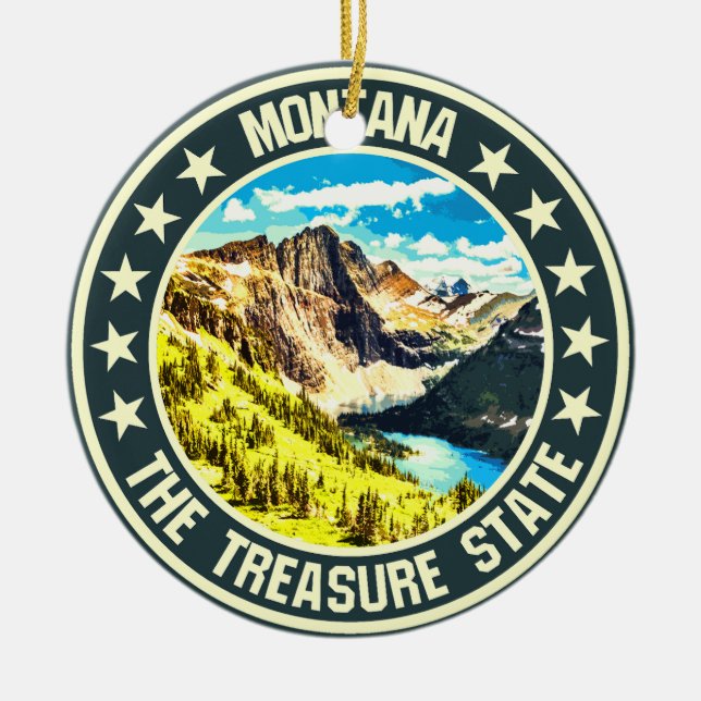 Montana Keramik Ornament (Vorne)