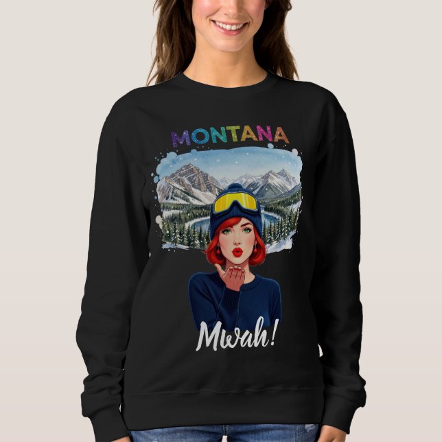 Montana Kuss Sweatshirt (Vorderseite)
