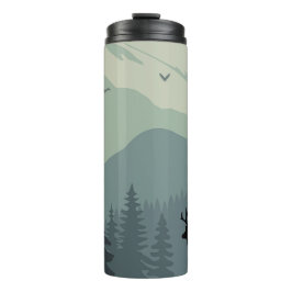 Montana Landschaft Kunst Vintage Fotos Alte Ästhet Thermosbecher