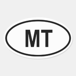 Montana "M.Ü. " Ovaler Aufkleber