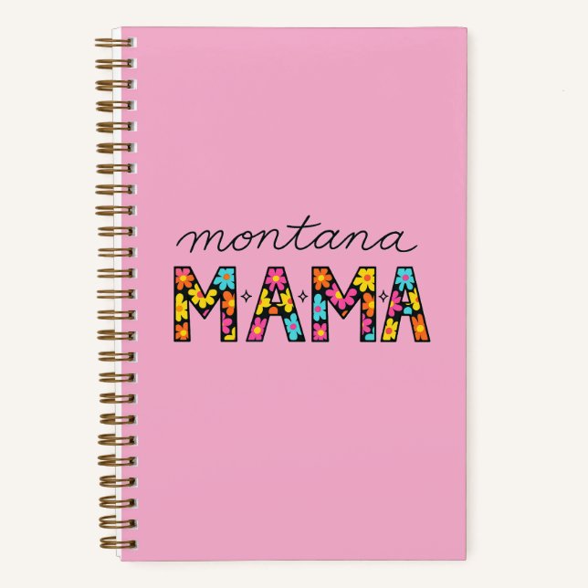 Montana Mama Spiral Notebook Notizbuch (Vorderseite)