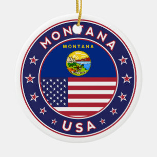 Montana, Montana phone case, Montana sticker, Keramik Ornament