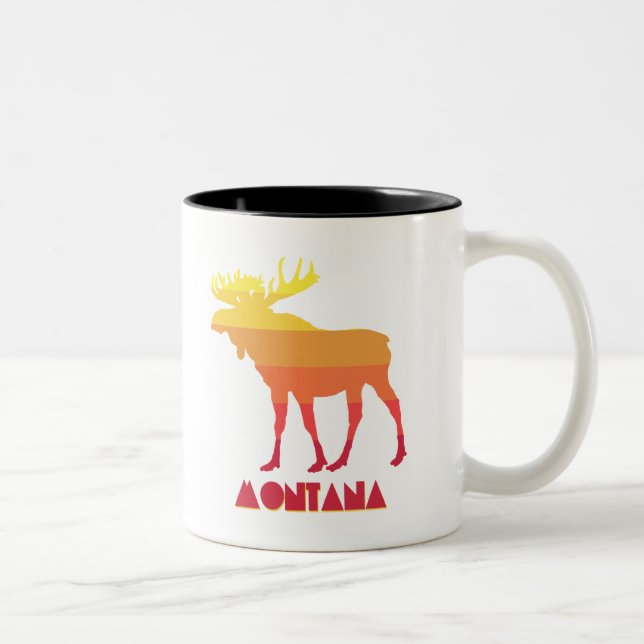 Montana Moose Zweifarbige Tasse (Rechts)