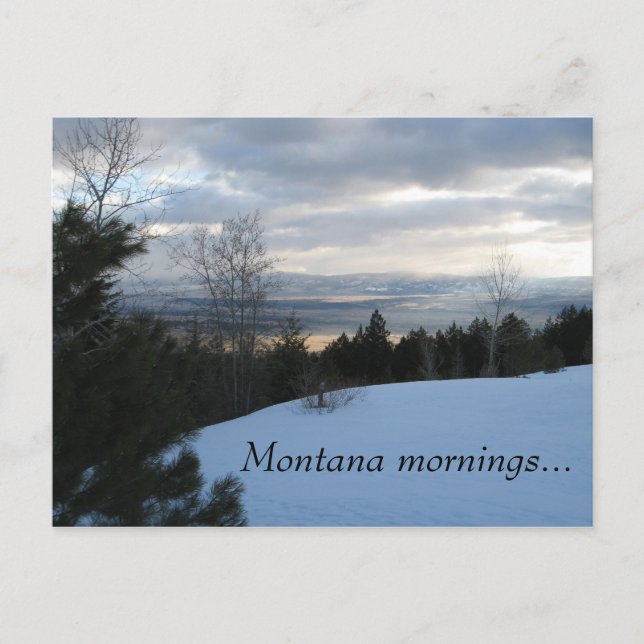 Montana Mornings 1 Postkarte (Vorderseite)