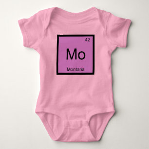 Montana Name Chemie Element Periodensystem Baby Strampler
