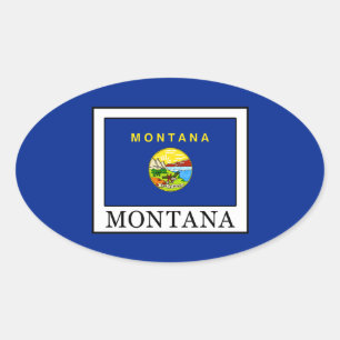 Montana Ovaler Aufkleber