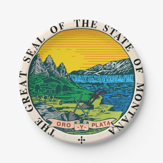 Montana Pappteller (Vorderseite)