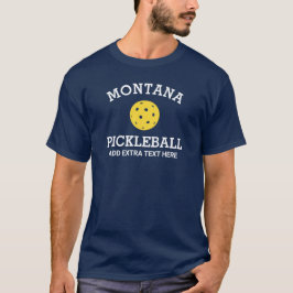 Montana Pickleball Club Partner Name Custom T-Shirt