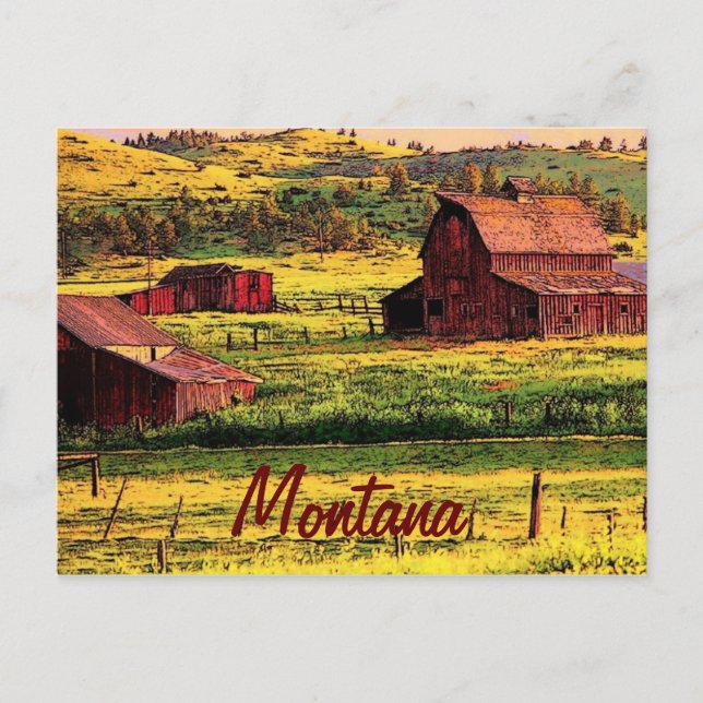 Montana Postcard Postkarte (Vorderseite)