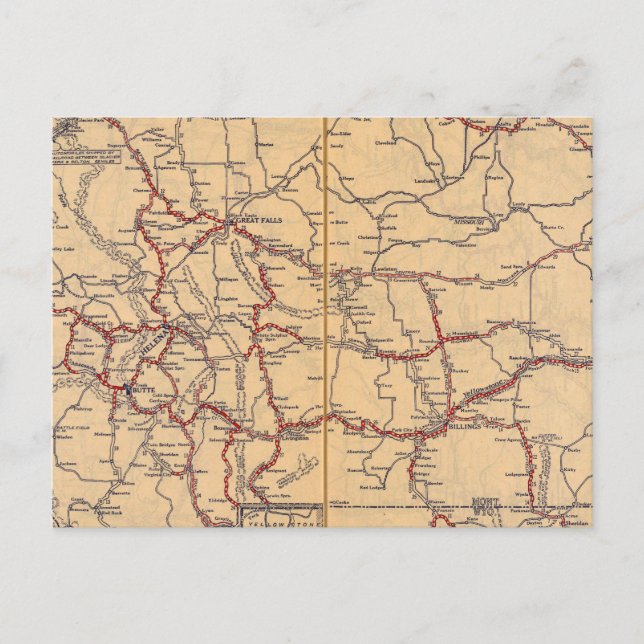 Montana Postkarte (Vorderseite)