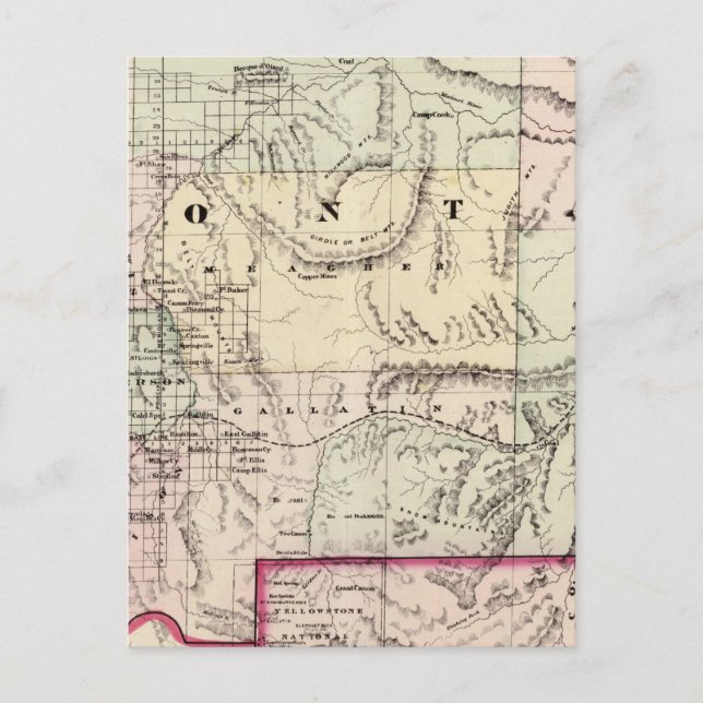 Montana Postkarte (Vorderseite)