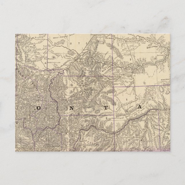 Montana Postkarte (Vorderseite)