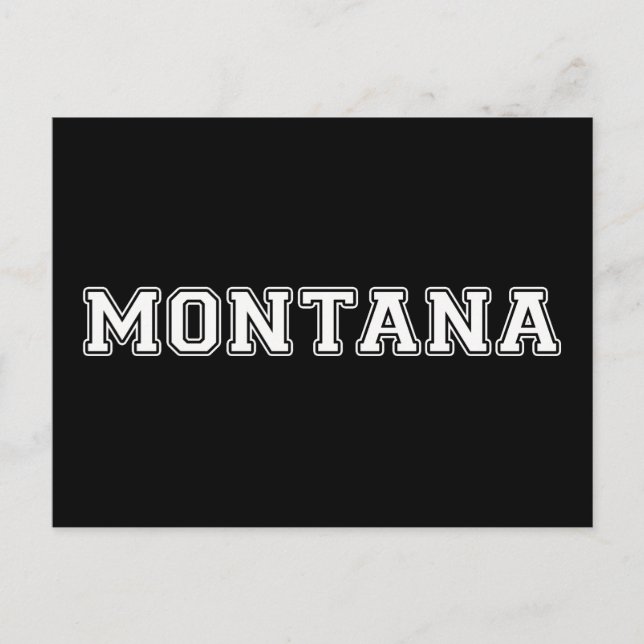 Montana Postkarte (Vorderseite)