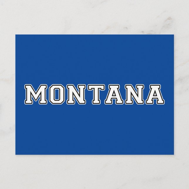 Montana Postkarte (Vorderseite)