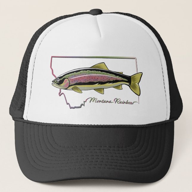 Montana Rainbow Trucker Hat Truckerkappe (Vorderseite)