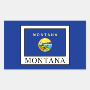 Montana Rechteckiger Aufkleber