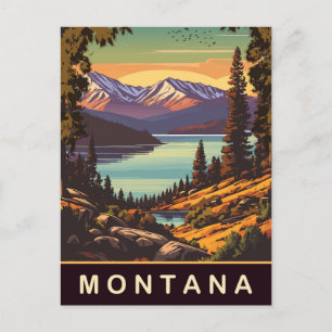 Montana, Reisen Postkarte