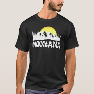 Montana Retro Vintage Außenberge Grafik 1 T-Shirt