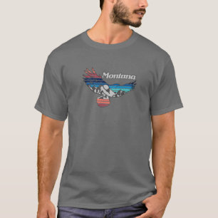 Montana Retro Vintage Berg Outdoor-Staat Traube T-Shirt
