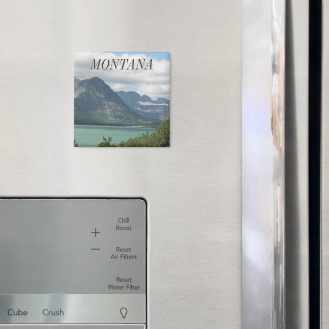 Montana Rockies Landscape Foto Magnet (In Situ (Kühlschrank))