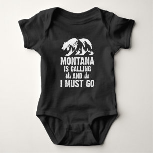 Montana ruft und ich muss Bär und Berg werden Baby Strampler
