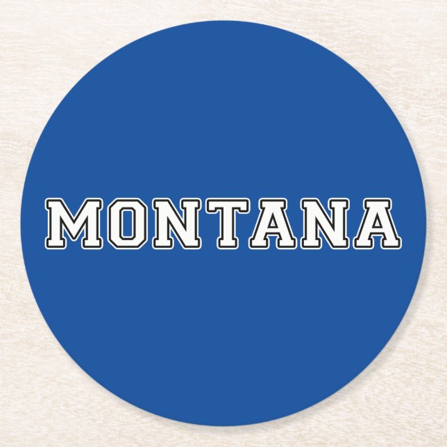 Montana Runder Pappuntersetzer (Vorderseite)