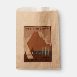 Montana Staat: Indianerstämme, Berge, Prärie Geschenktütchen