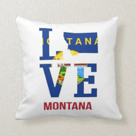Montana Staat Liebe Kissen