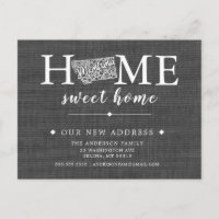 MONTANA Staat Moving Announcement Post Card