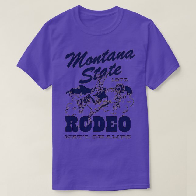Montana Staat National Rodeo Champs Elysées T-Shirt (Design vorne)