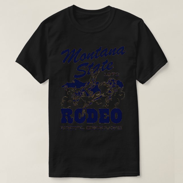 Montana Staat Nationalparkprojekt des Rodeo T-Shirt (Design vorne)
