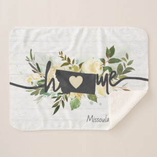 Montana Staat Personalisiert Ihre Zuhause City Rus Sherpadecke