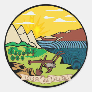 Montana Staat Siegel Runder Aufkleber