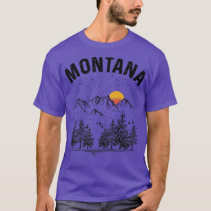 Montana Staat Vintag Retro T-Shirt