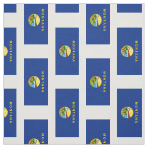 Montana-Staats-Flagge Stoff