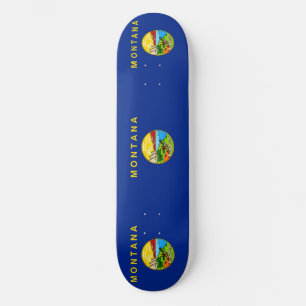 Montana-Staats-Flaggen-Entwurf Skateboard