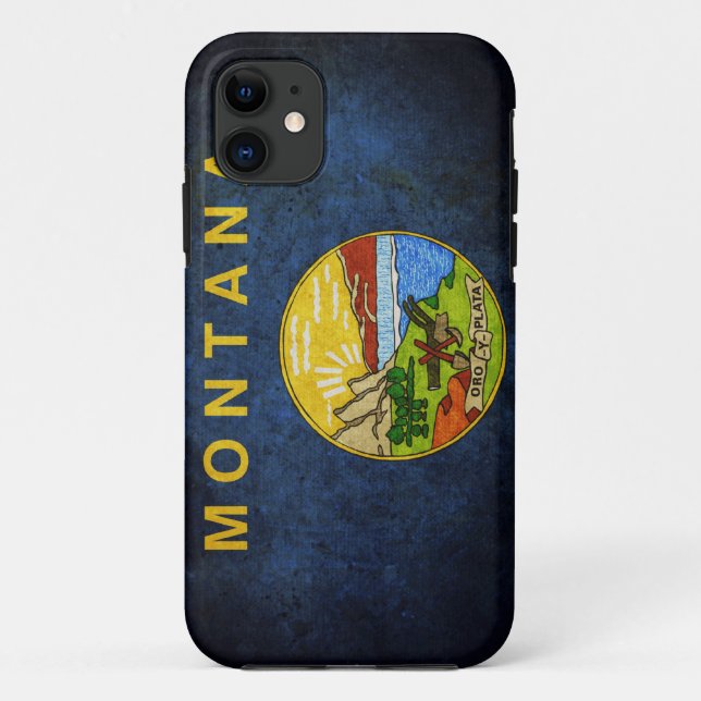 Montana-Staatsflagge Case-Mate iPhone Hülle (Rückseite)