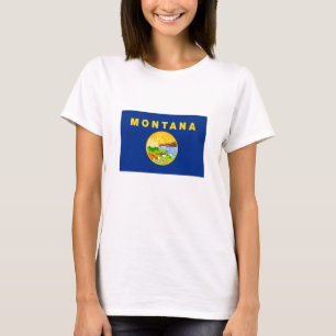 Montana Staatsflagge T-Shirt