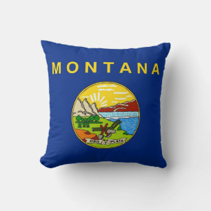 Montana State Flag American MoJo Pillow Kissen