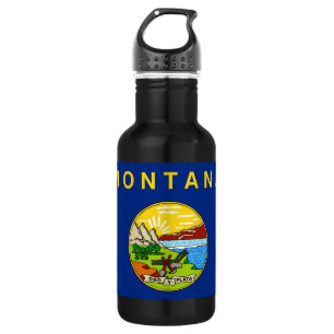Montana State Flag Liberty Flasche Trinkflasche
