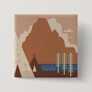 Montana State: Indianerstämme, Berge, Prärie Button