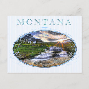 Montana State Postcard Postkarte