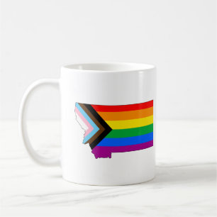 Montana State Pride LGBTQ Progress Pride Kaffeetasse