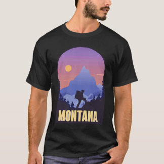 Montana State USA Wanderreise-Souvenir T-Shirt