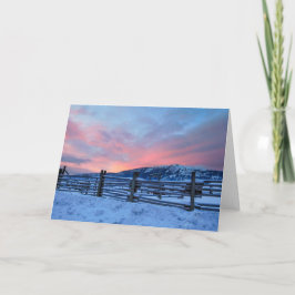 Montana Sunrise Notecard Karte