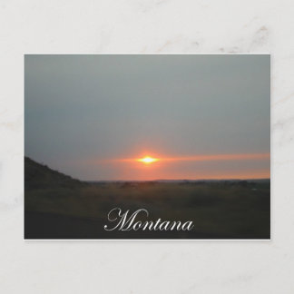 Montana Sunset Postkarte