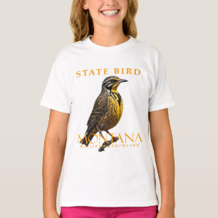 Montana Territory Vogel Die Wiesenlerche T-Shirt
