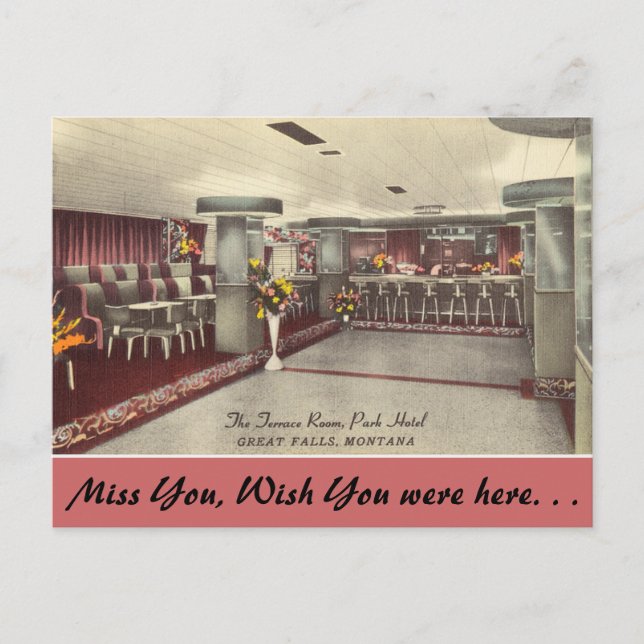 Montana, The Terrace Room, Park Hotel Postkarte (Vorderseite)